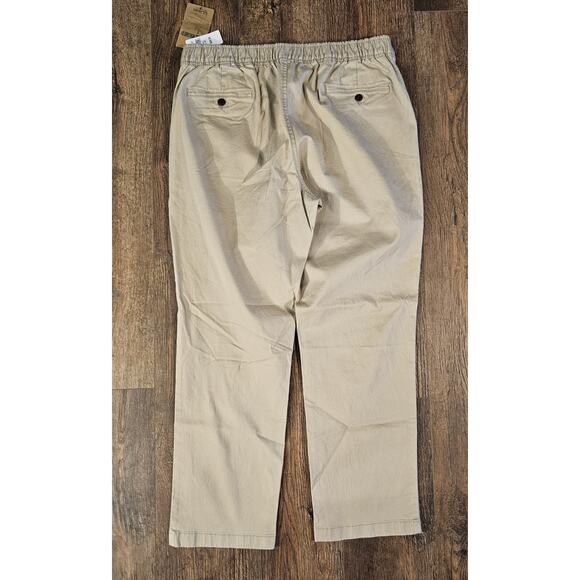 L.L. Bean Pants Khaki Lakewashed Chino Stretch Standard Fit NEW Mens Large 30" - Picture 9 of 9
